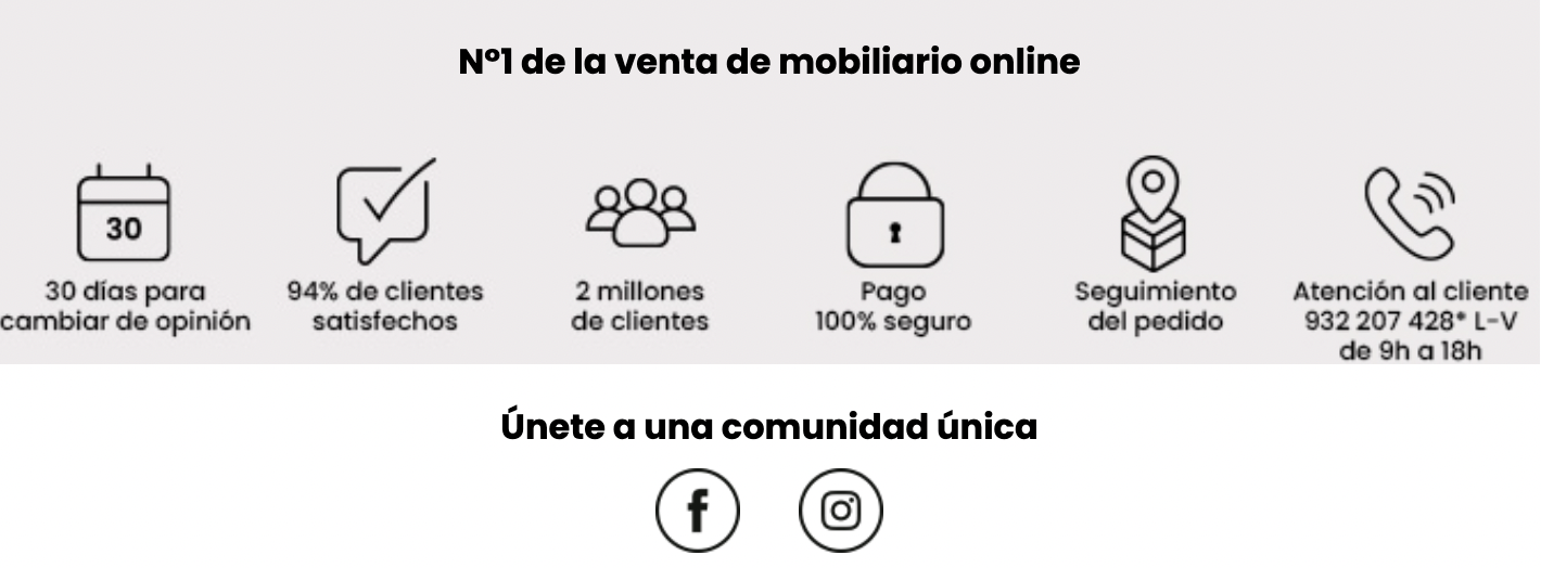numéro 1 en venta de mobiliario online